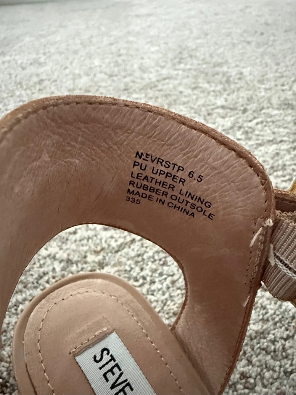 Steve Madden Women’s Nevrstp Wedge Sandal Bone Multi Snake 6.5
